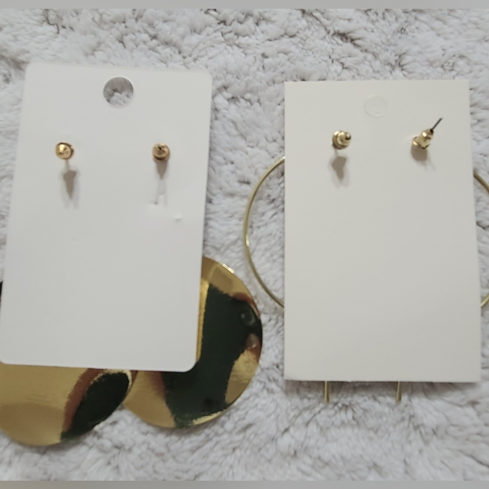 Gold earrings - Picture 4 of 4